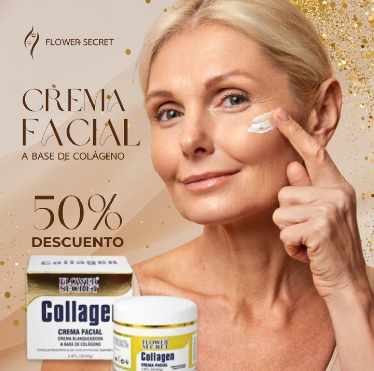 Crema Facial Anti-Edad a Base de Colágeno | ¡Conserva una Piel Radiante!💖✨